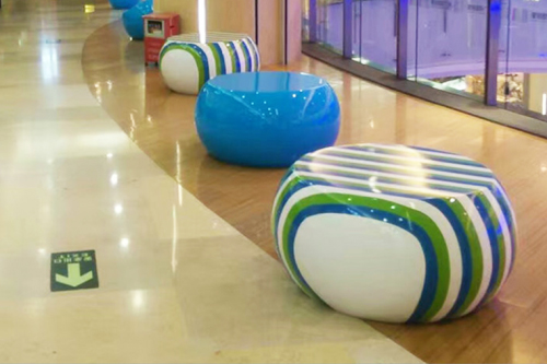 玻璃钢糖果坐凳